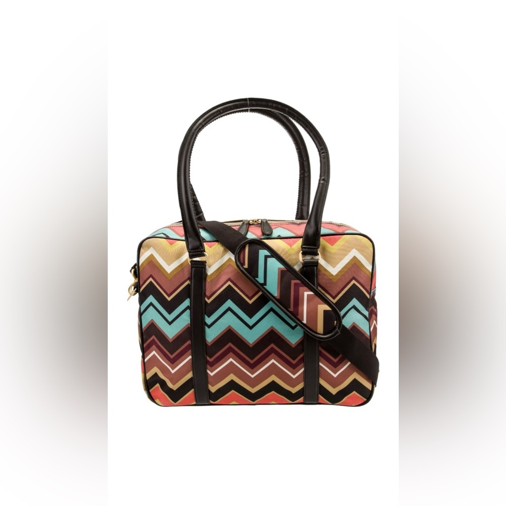 NWT Missoni x Target zig zag printed nylon tote bag w/crossbody strap